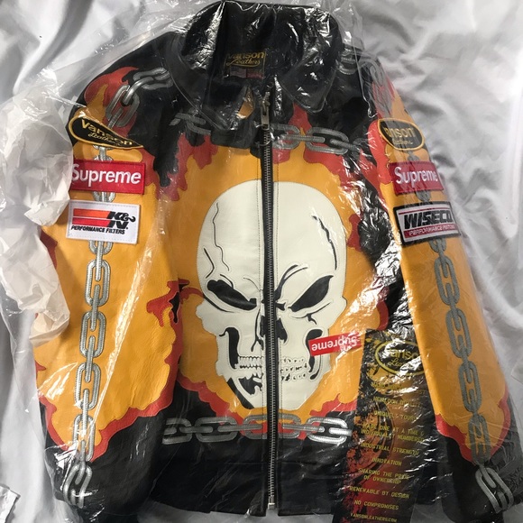 supreme ghost rider jacket